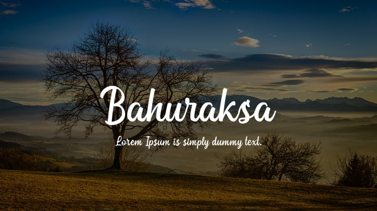 Bahuraksa Font