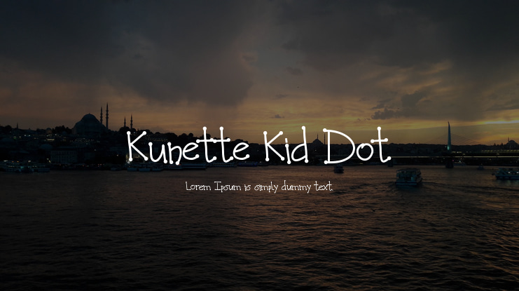Kunette Kid Dot Font Family