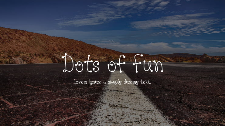 Dots of Fun Font