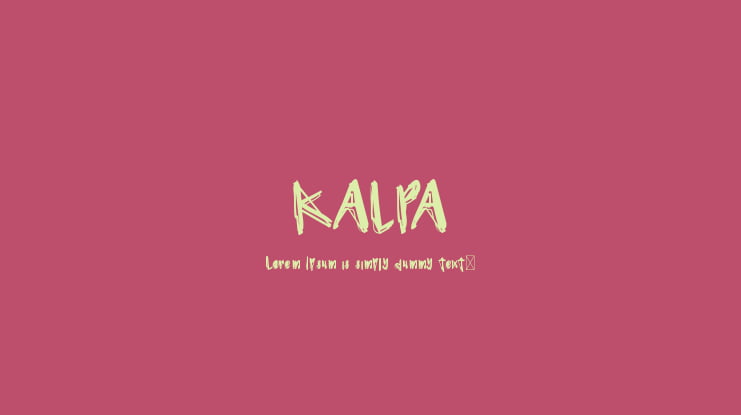 KALPA Font