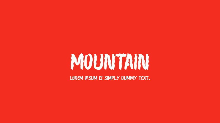 mountain Font