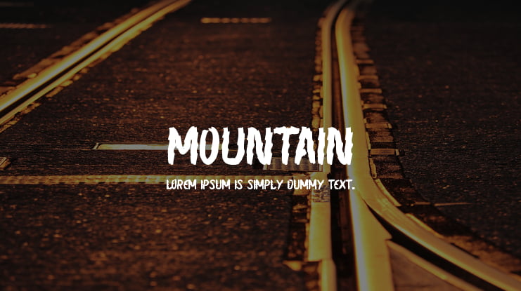 mountain Font