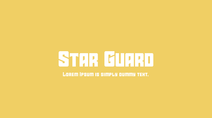 Star Guard Font Family