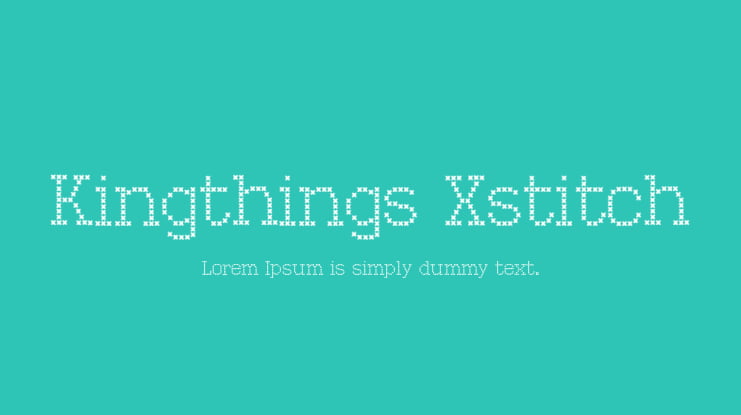Kingthings Xstitch Font