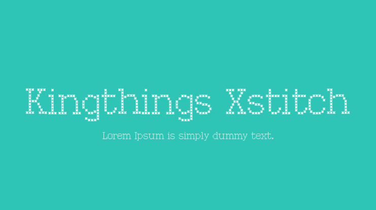 Kingthings Xstitch Font