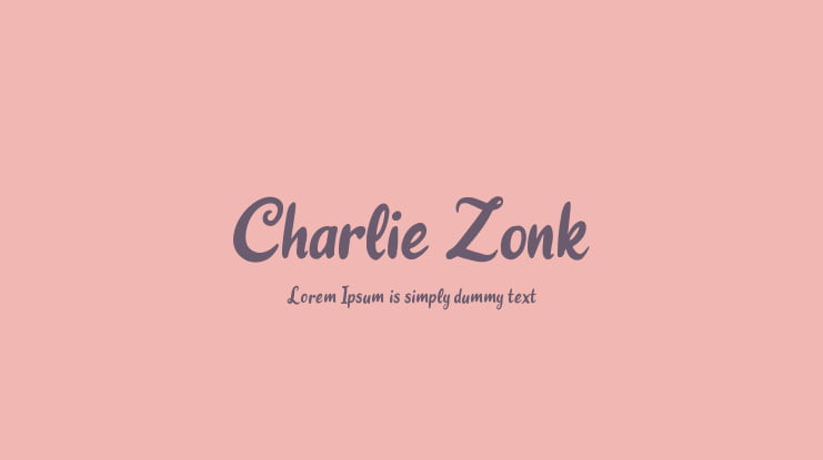 Charlie Zonk Font
