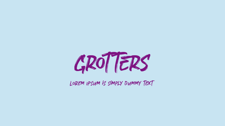 Grotters Font