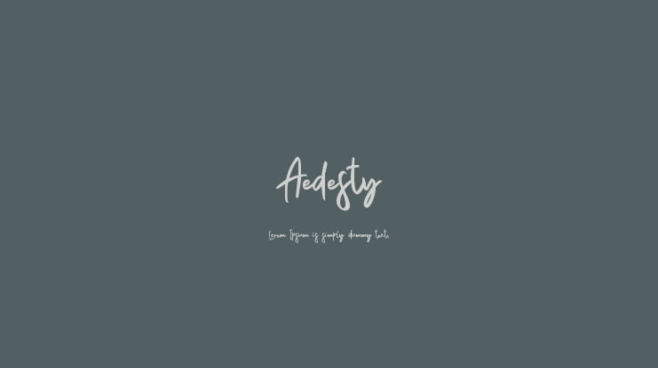 Aedesty Font