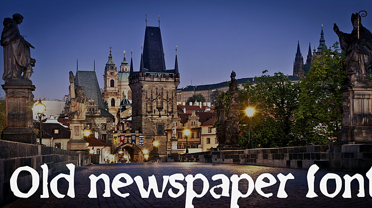 Old Newspaper Font