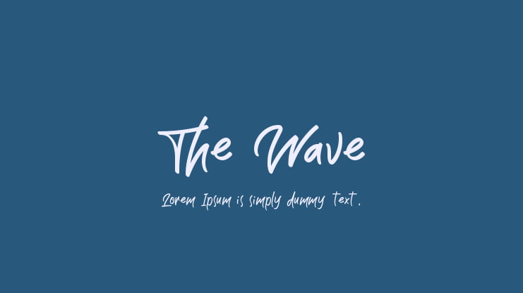 The Wave Font