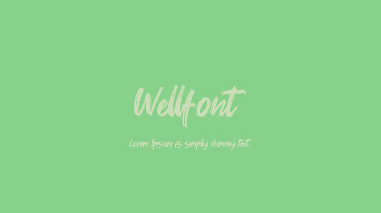 Wellfont Font