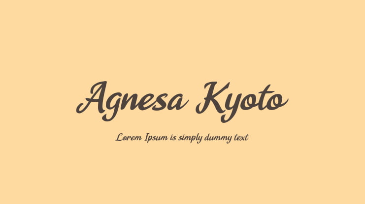 Agnesa Kyoto Font