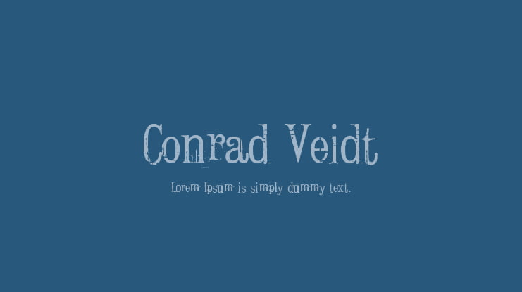 Conrad Veidt Font