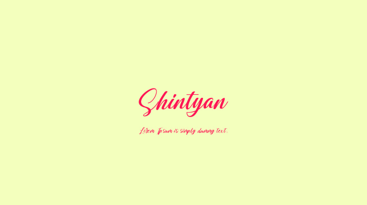 Shintyan Font