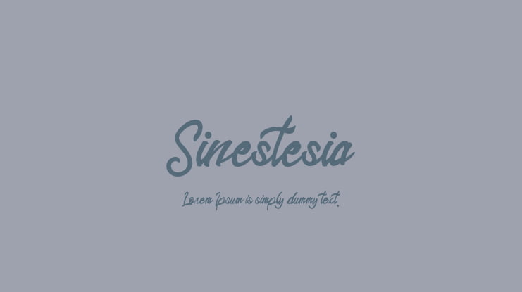 Sinestesia Font