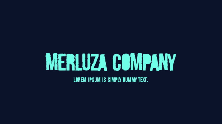 Merluza Company Font