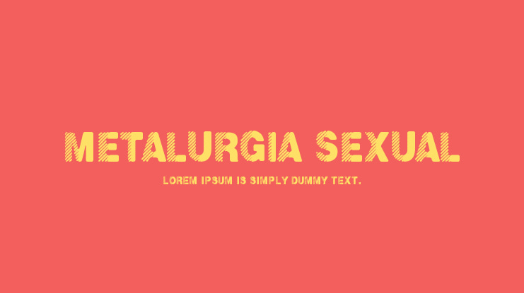 Metalurgia Sexual Font