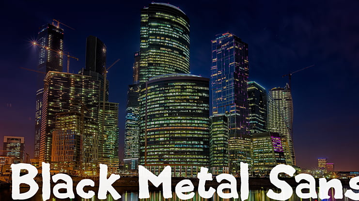 Black Metal Sans Font
