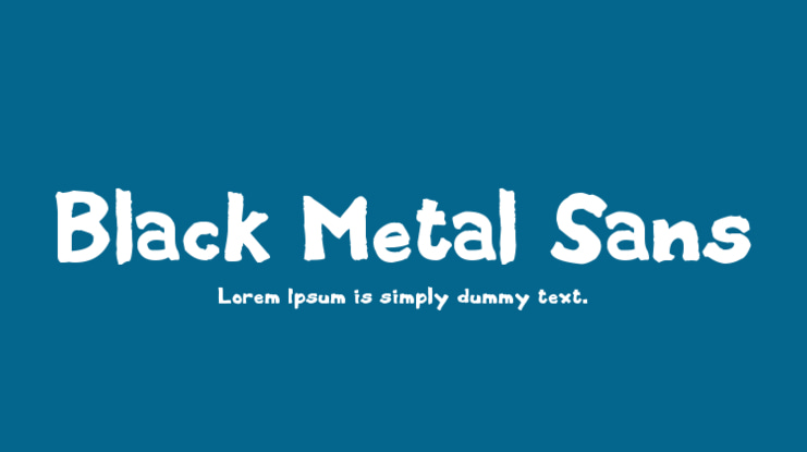 Black Metal Sans Font