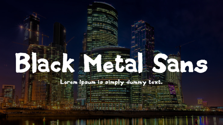 Black Metal Sans Font