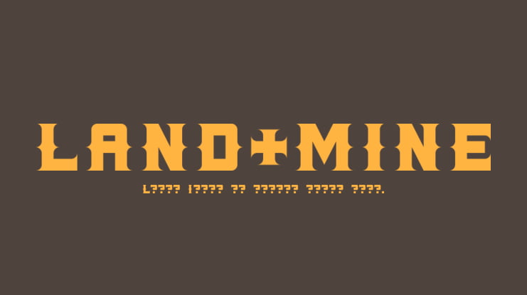 LAND+MINE Font
