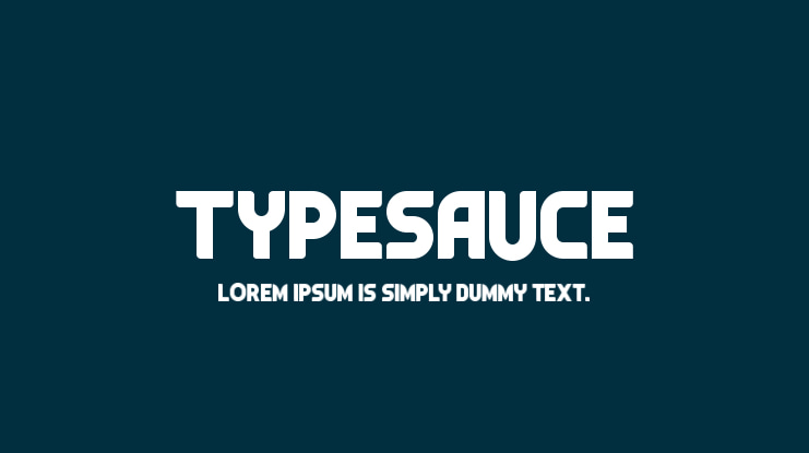 Typesauce Font