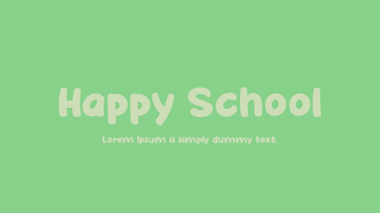 Happy School Font