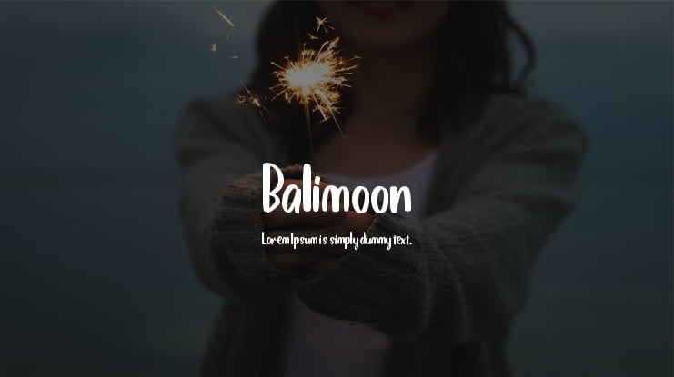 Balimoon Font
