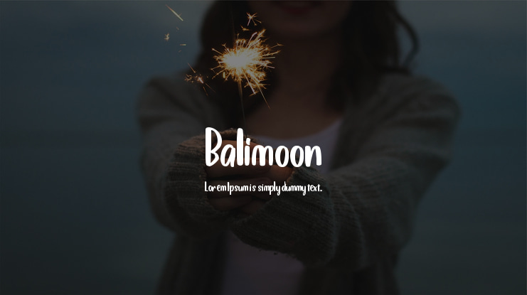 Balimoon Font