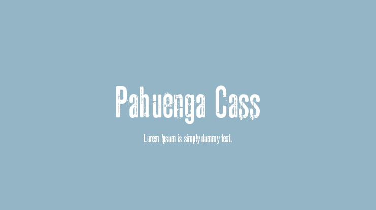 Pahuenga Cass Font