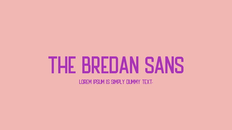 The Bredan Sans Font