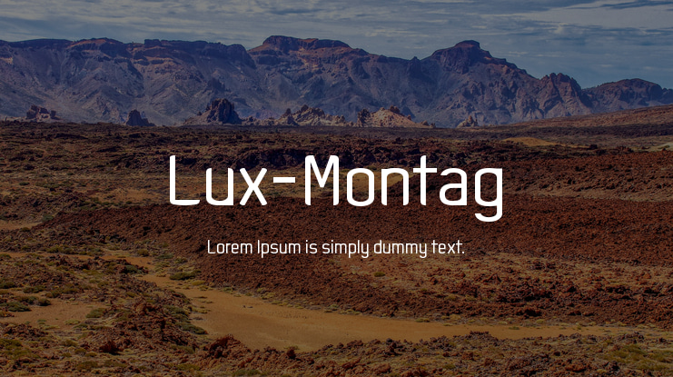 Lux-Montag Font Family