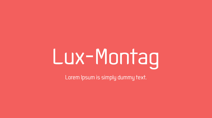 Lux-Montag Font Family