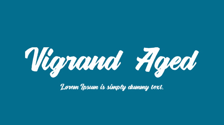 Vigrand  Aged Font Family