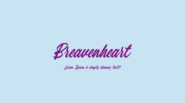 Breavenheart Font