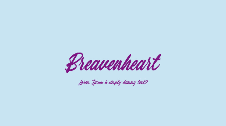Breavenheart Font