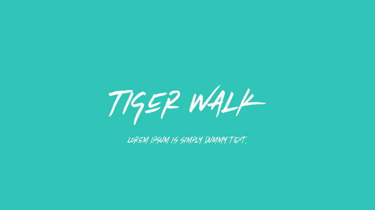 Tiger Walk Font