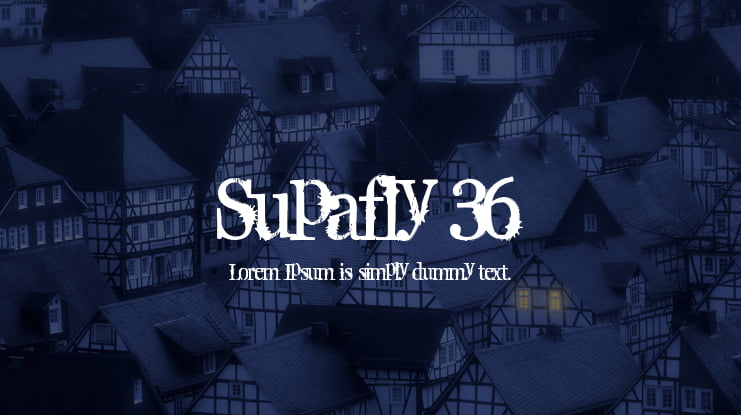 Supafly 36 Font