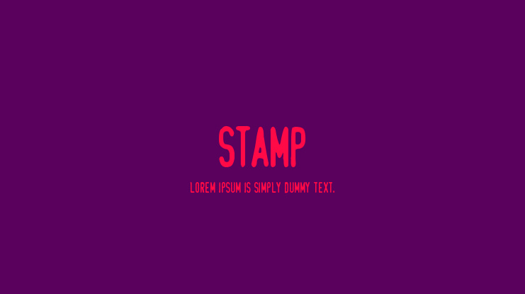 Stamp Font
