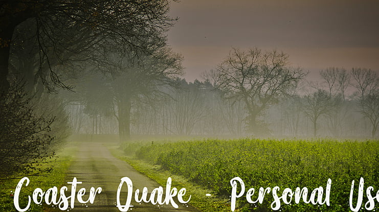 Coaster Quake - Personal Use Font