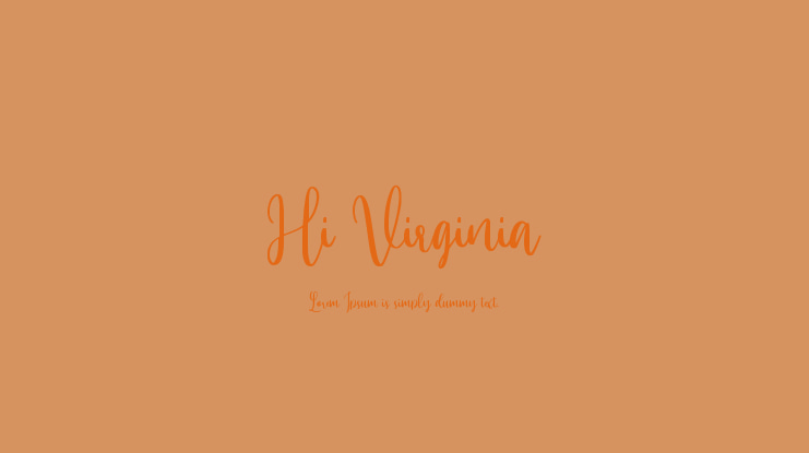 Hi Virginia Font