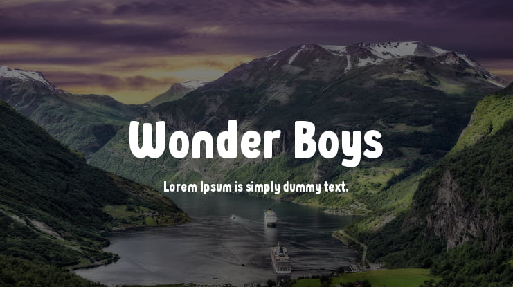 Wonder Boys Font