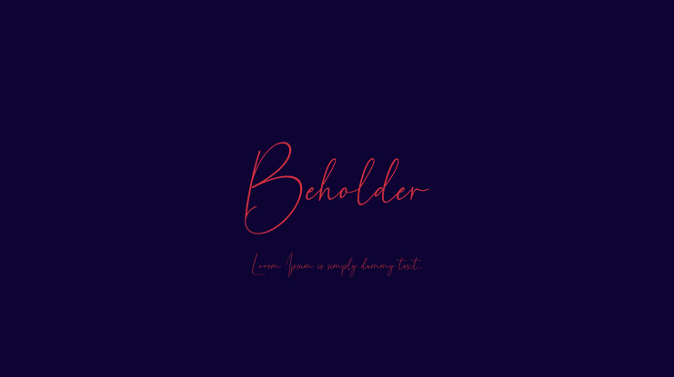 Beholder Font