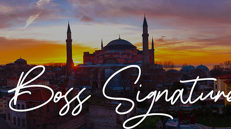 Boss Signature Font
