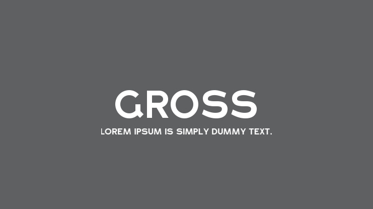 Gross Font