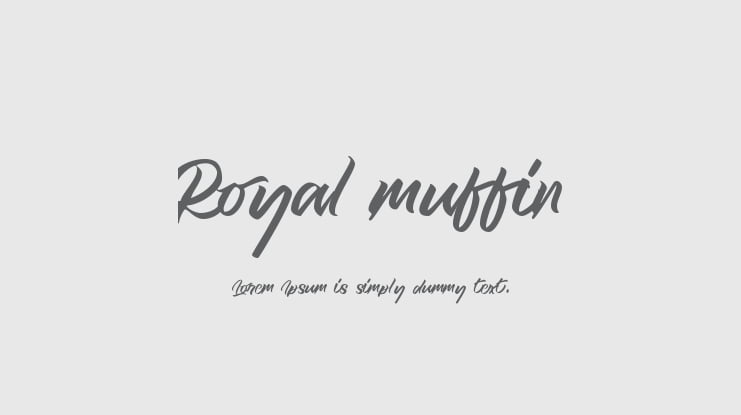 Royal muffin Font