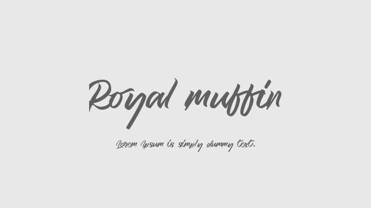Royal muffin Font
