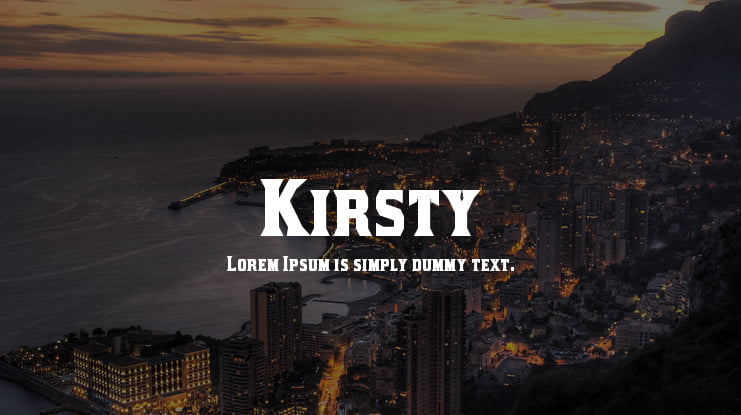 Kirsty Font Family