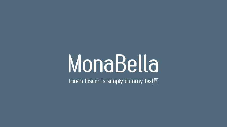 MonaBella Font Family