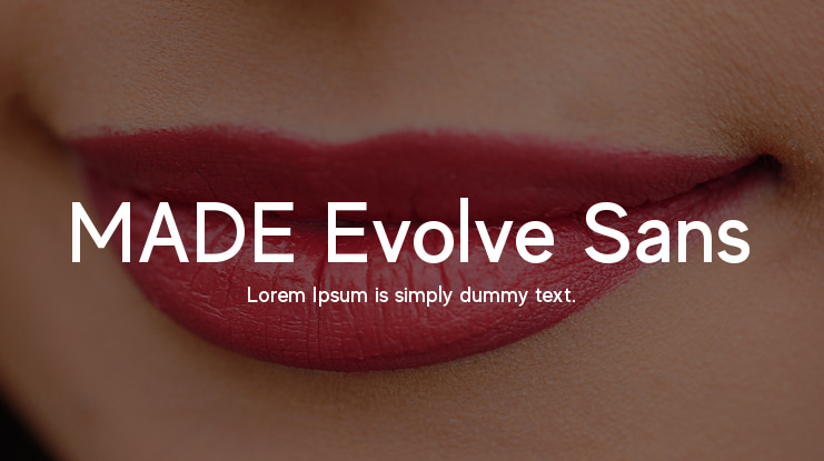 MADE Evolve Sans Font Family